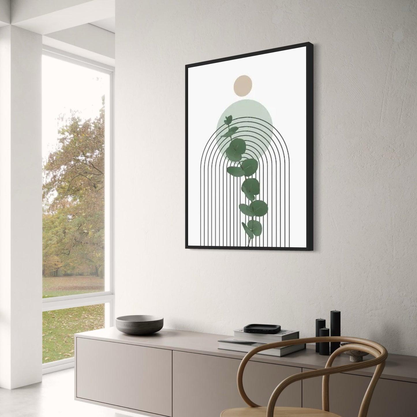 Modern Botanical Harmony | Abstract Botanical Flow | Nature Art Print Poster | Wall Decor