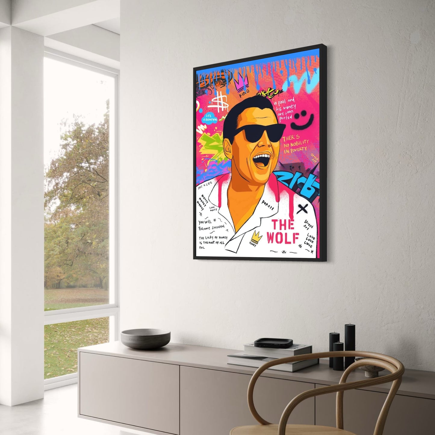 The Wolf of Wall Street Poster | Leonardo DiCaprio Artwork | Canvas Wall Art | Movie Print | Home Decor