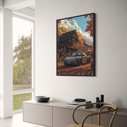 Vintage Sports Car | Scenic Alpine Drive | Autumn Countryside