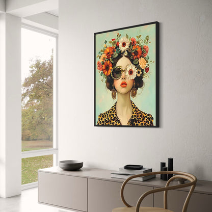 Blossoming Gaze | Floral Portrait