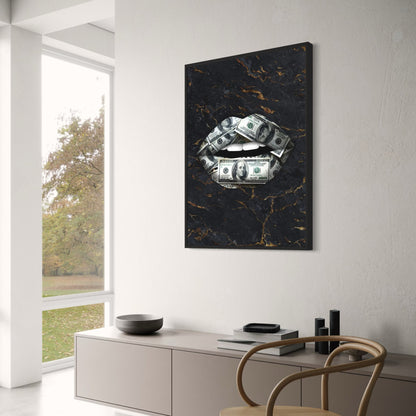 Money Lips | Hundred Dollar Art