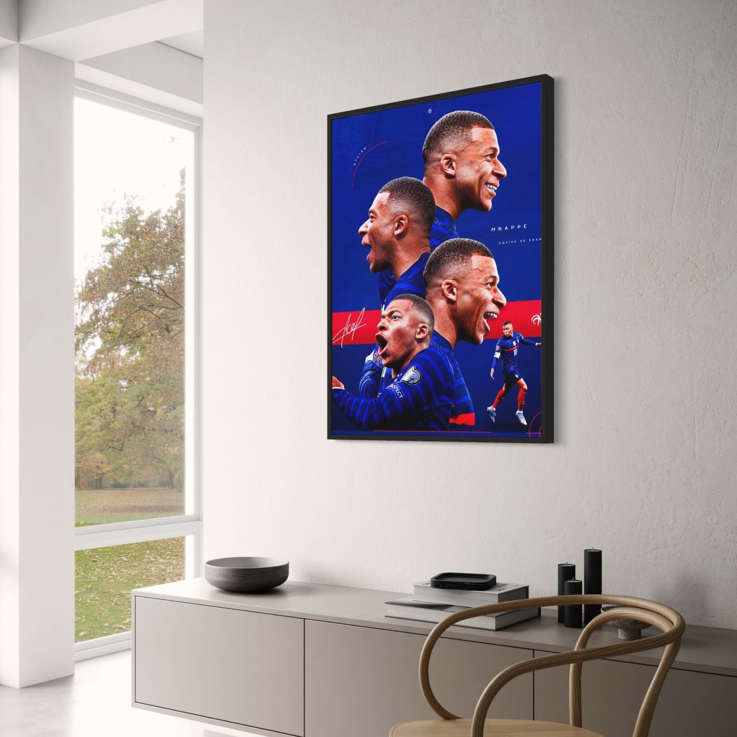 Kylian Mbappe #8 | Celebration |Sport Poster | The Speed, Skill, and Spirit of a Football Legend