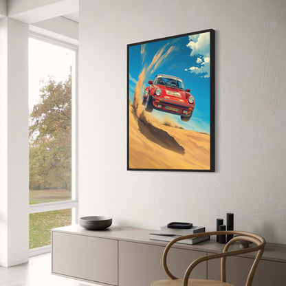 Iconic Red Porsche | Vintage Sports Car | Alpine Racing Adventure