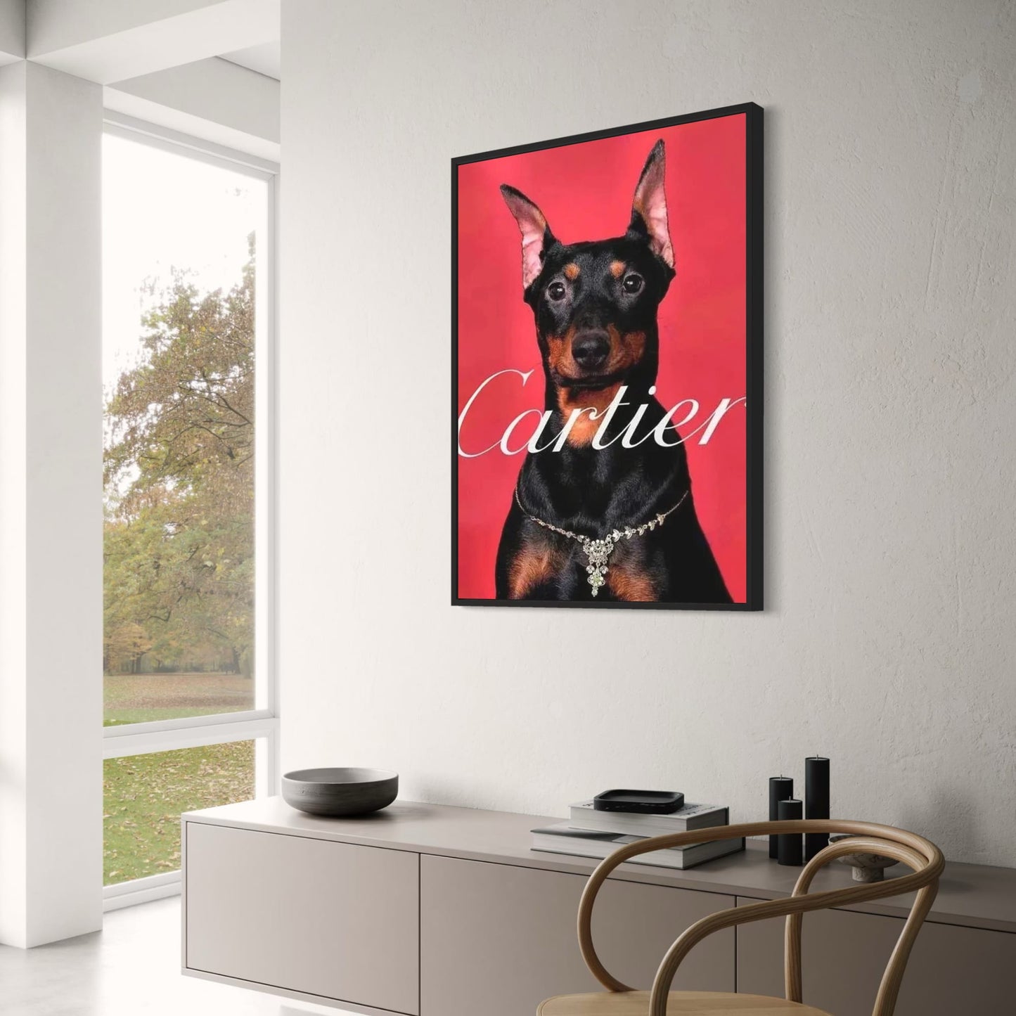 Cartier Dachshund | Red Silhouettes | Paris Fashion Tribute