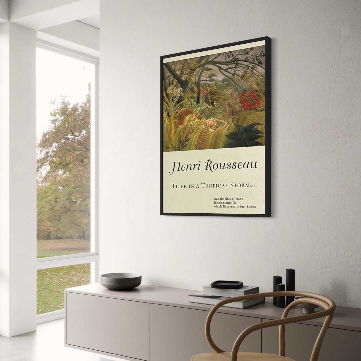Henri Rousseau | Tiger in a Tropical Storm | Jungle Artwork