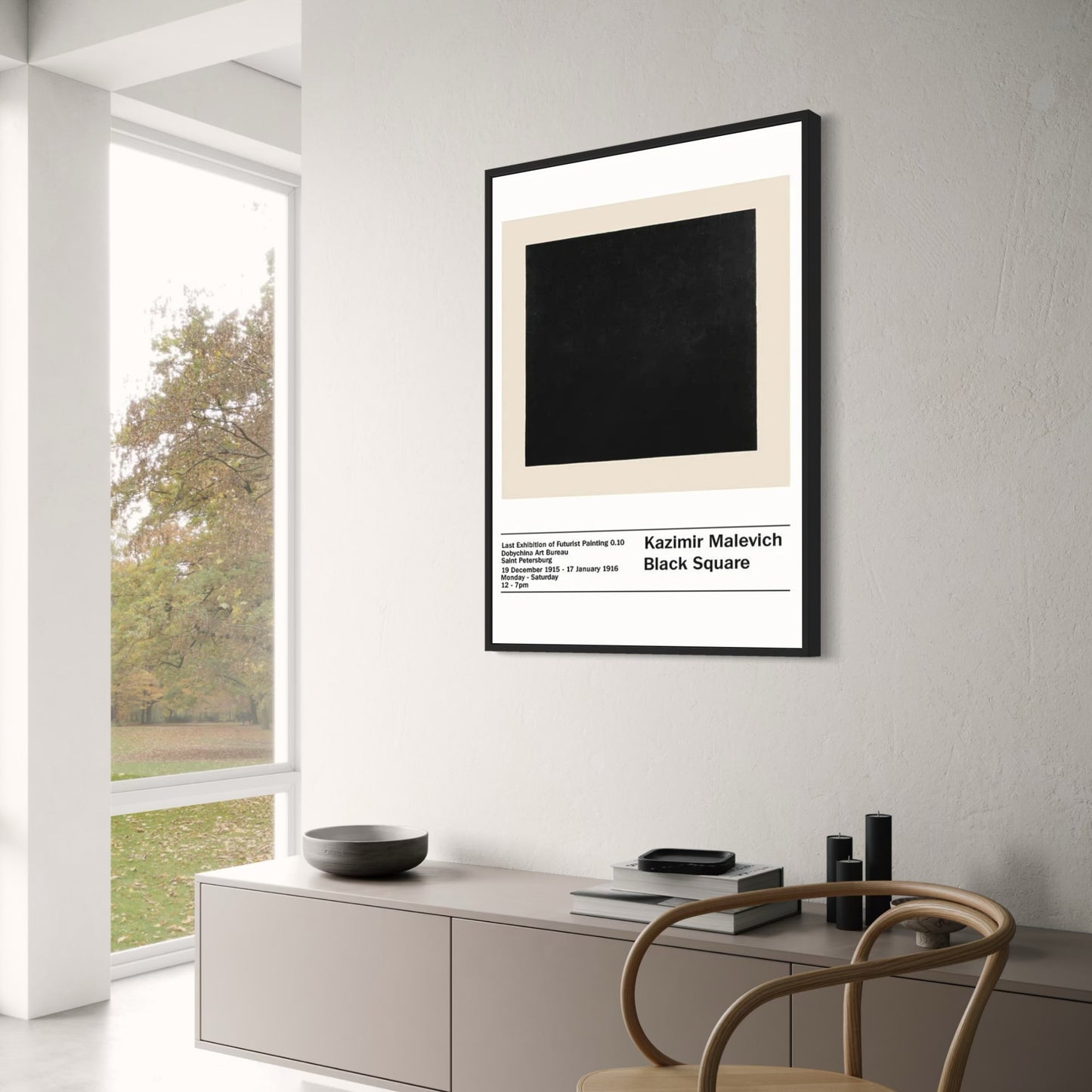 Malevich Black Square | Minimalist Abstract