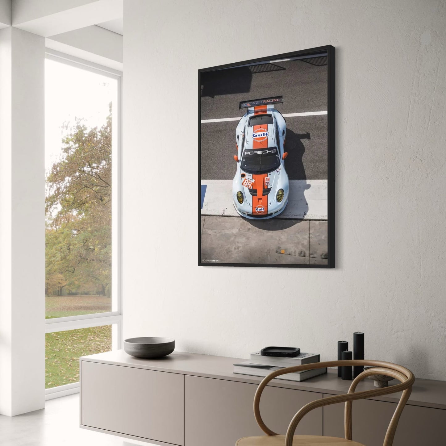 Gulf Racing Porsche | Orange Blue Design