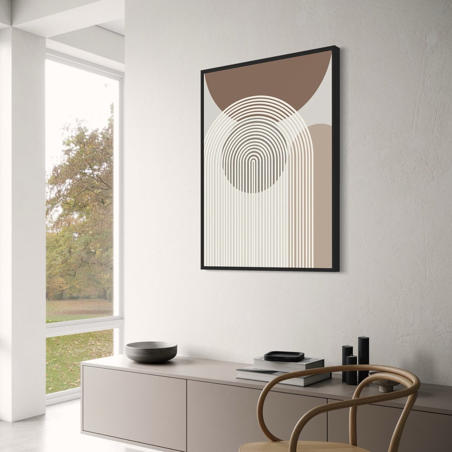 Subtle Tensions of Negative Space | Minimalist Art Print | Abstract Wall Poster | Modern Decor | Monochrome Design | Home & Garden Decor | Artistic Visual Artwork