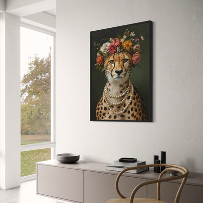 Jungle Royalty | Pearls and Paws | Luxury Fashion Art