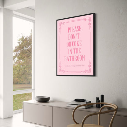 Please Don't Do Coke In The Bathroom | Humorous PSA