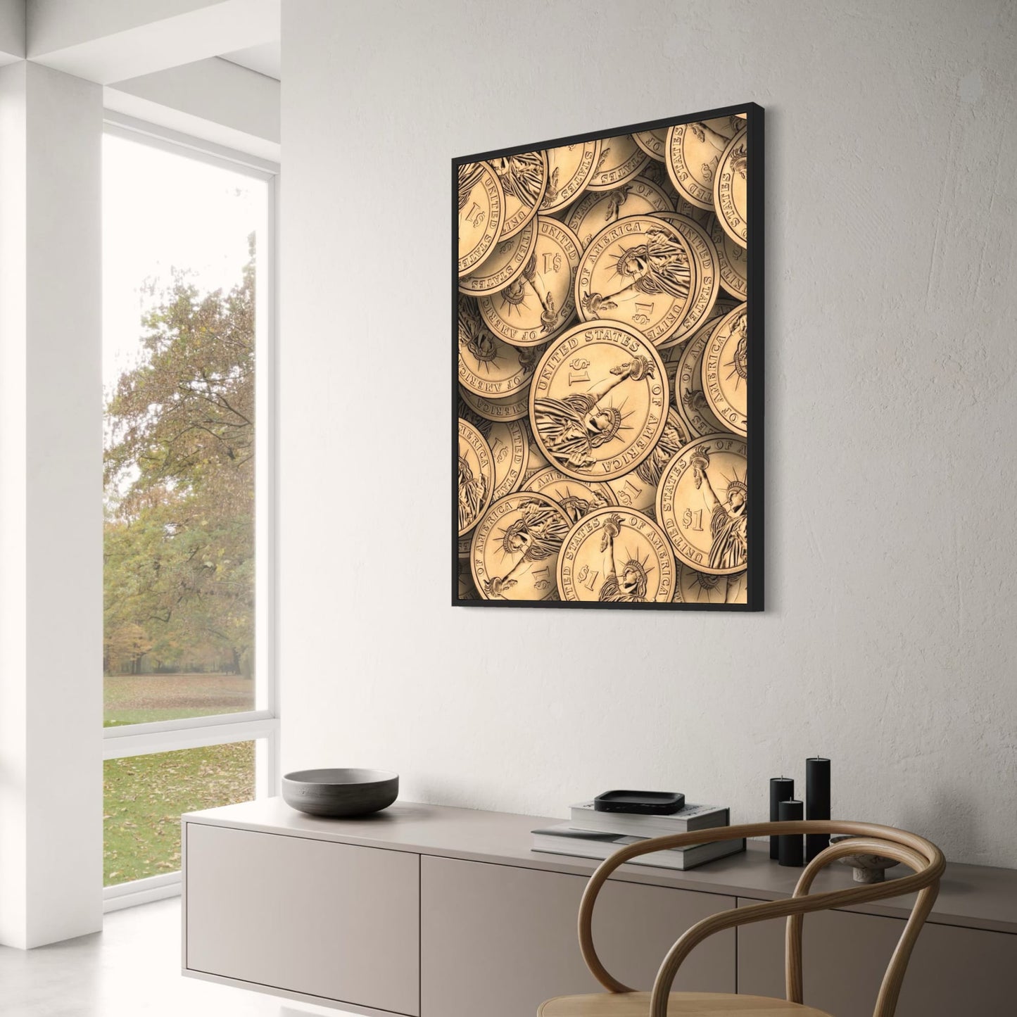 US Dollar Liberty Coin | Golden Coins Art