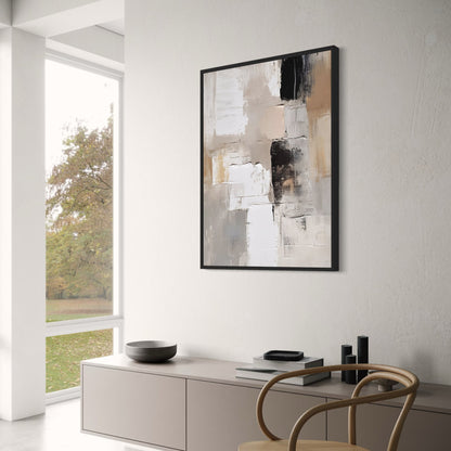 Earthbound Elegance Poster | Muted Reflections | Artistic Home Decor | Wall Art Print | Contemporary Visual Artwork | Modern Interior Design