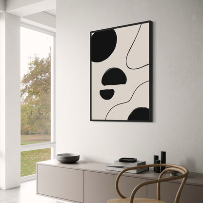 Boho Modern Abstract Figure | Minimalist Art Poster | Wall Décor for Living Room & Bedroom | Contemporary Aesthetic | Artsy Visual Artwork