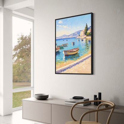 Calming Coastline Poster | Scenic Beach Art | Tranquil Ocean Waves | Wall Decor | Nature-Inspired Artwork for Home