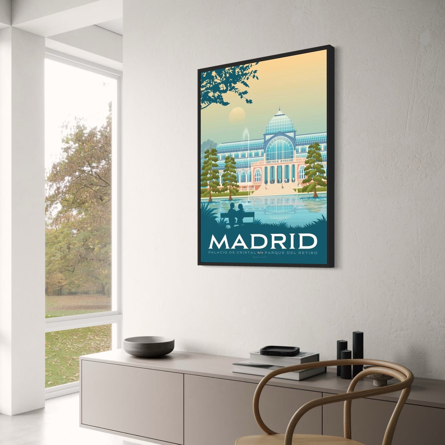 Iconic Destinations | Madrid, Spain Poster | Wall Art for Home Decor | Scenic Travel Print | Vibrant Cityscape Artwork | Decorative Spain Poster