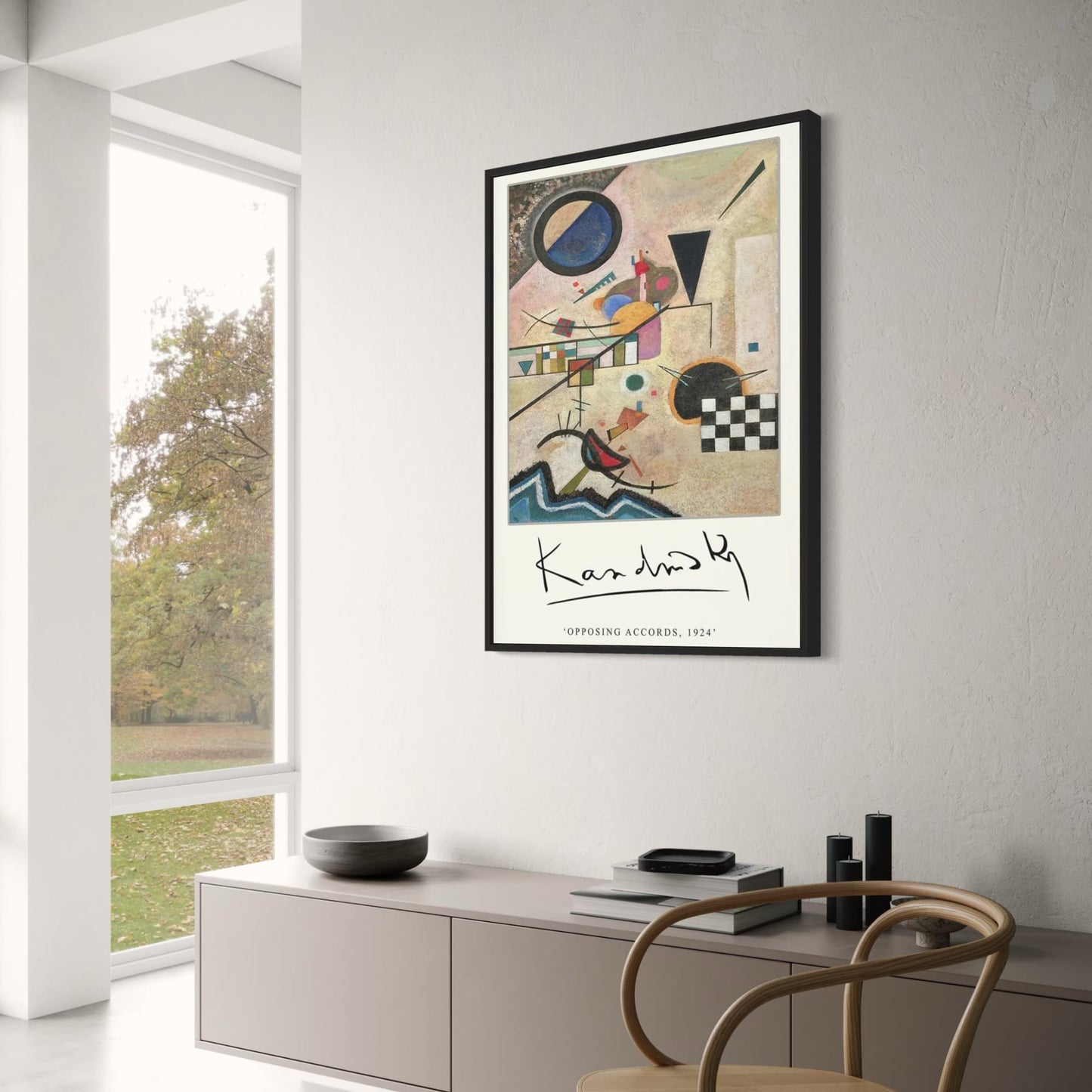 Opposing Accords | Wassily Kandinsky 1924 | Classic Art Poster