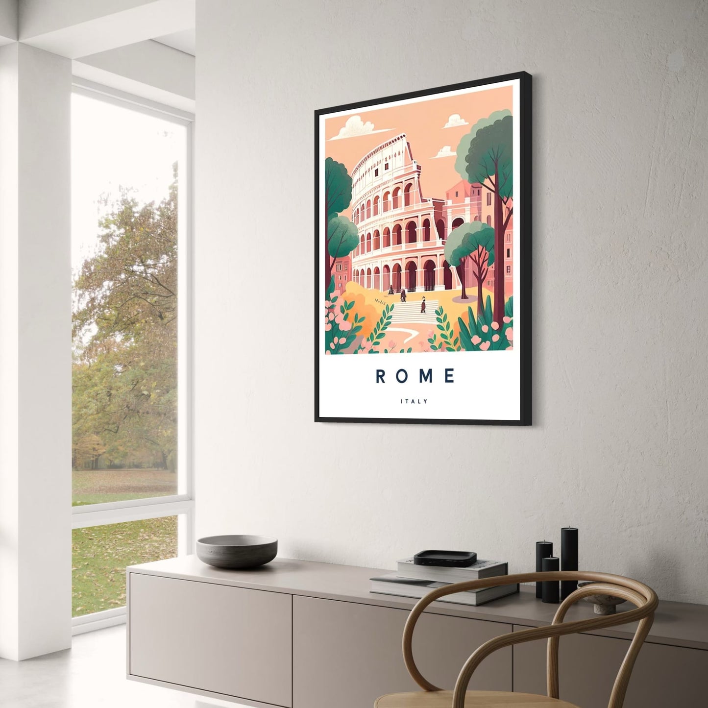 Rome Cityscape | Italian Landmark Art