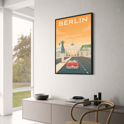 Iconic Destinations | Berlin Autobahn Scenic Poster | Germany Travel Artwork | Wall Decor