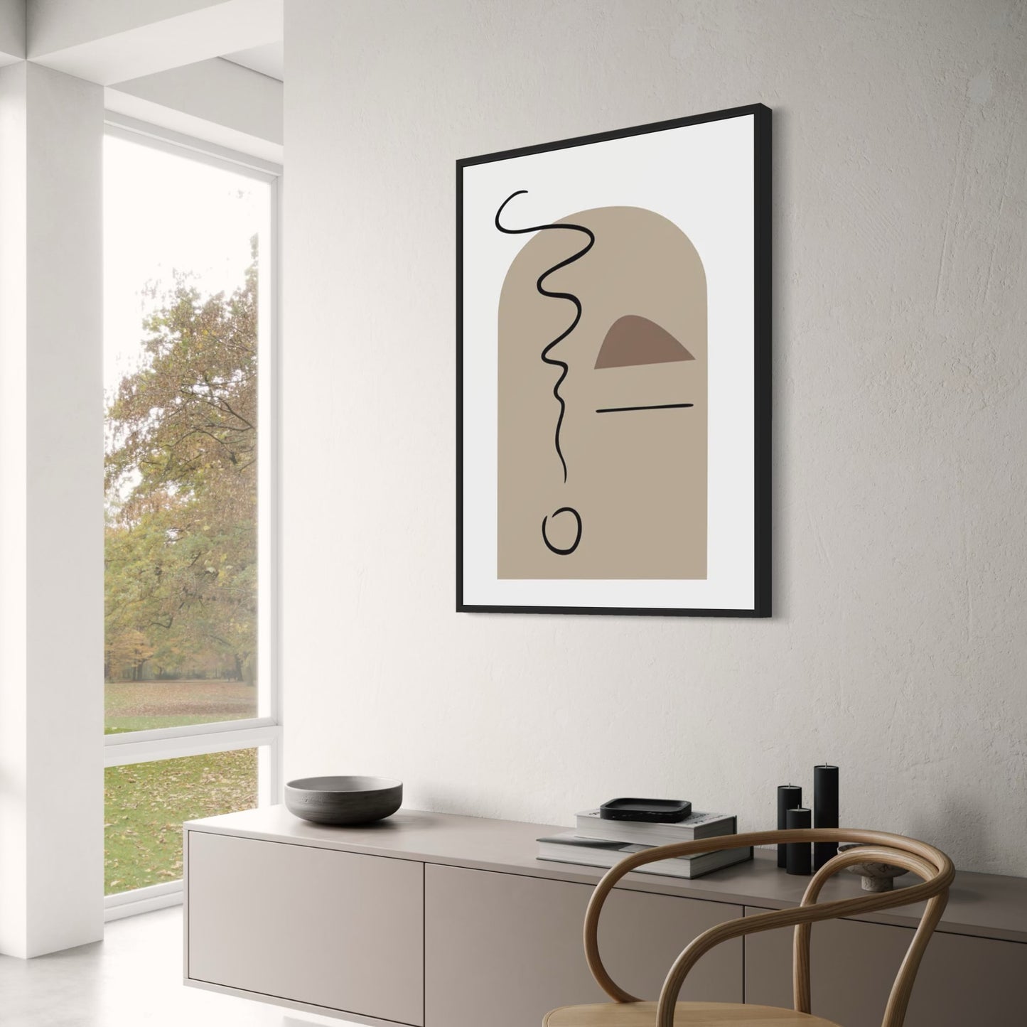 Void as Visual Poetry | Abstract Art Poster | Contemporary Home Decor | Wall Art