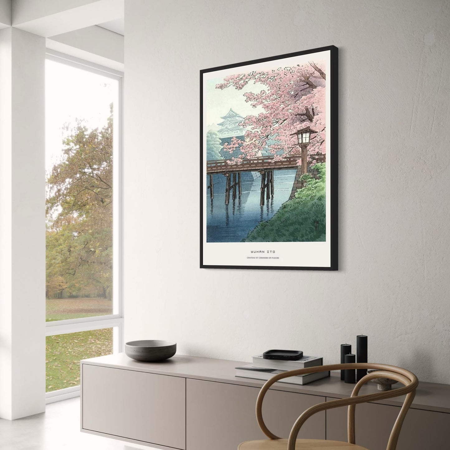 Yuhan Ito Ukiyo-e | Chateau & Cherry Blossoms
