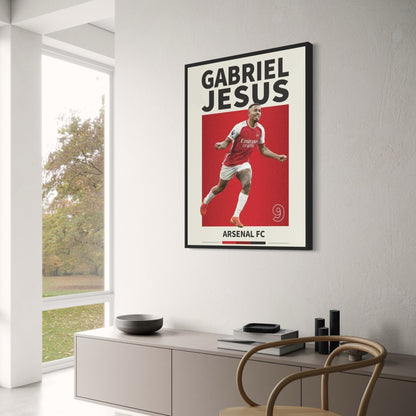 Gabriel Jesus | Soccer Star Poster | Football Legend | Home Decor | Wall Art