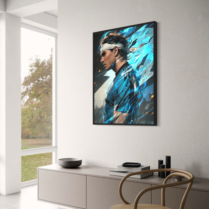 Rafael Nadal Poster | Celebrating Passion, Power, and Achievement | Dynamic Tribute to Tennis Excellence | Iconic Athlete Artwork