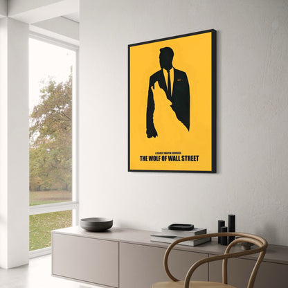 The Wolf of Wall Street Poster | Leonardo DiCaprio Canvas Art | Home Decor Wall Art for Living Room