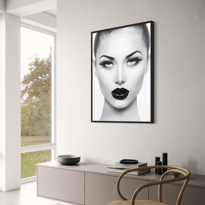 New Title: Black and White Poster | Symmetrical Beauty | Contrasting Textures | Silhouettes of Paris | Fashion Legend Tribute