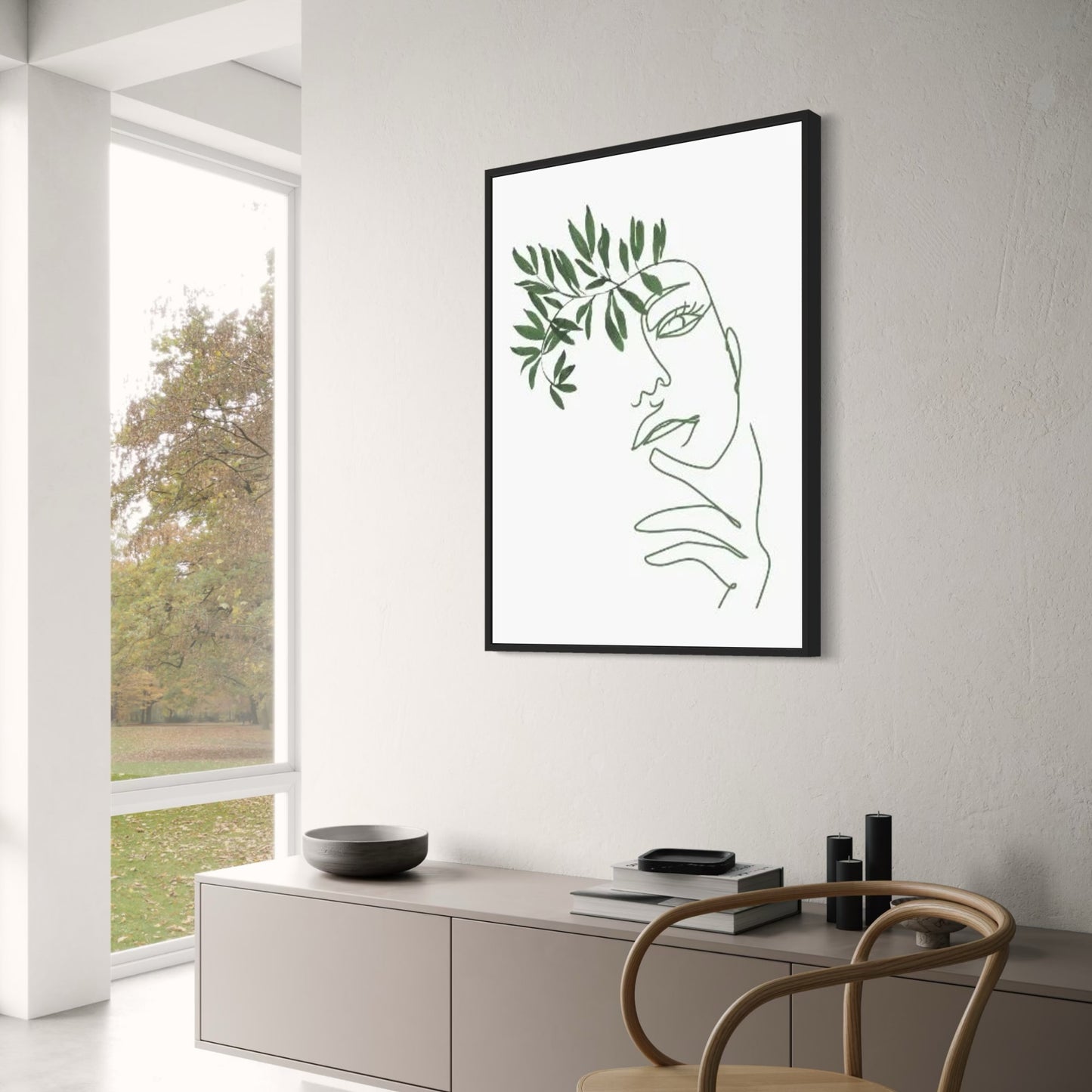 Modern Botanical Harmony | Nature Arches Floral Composition | Art Print Poster for Home Decor