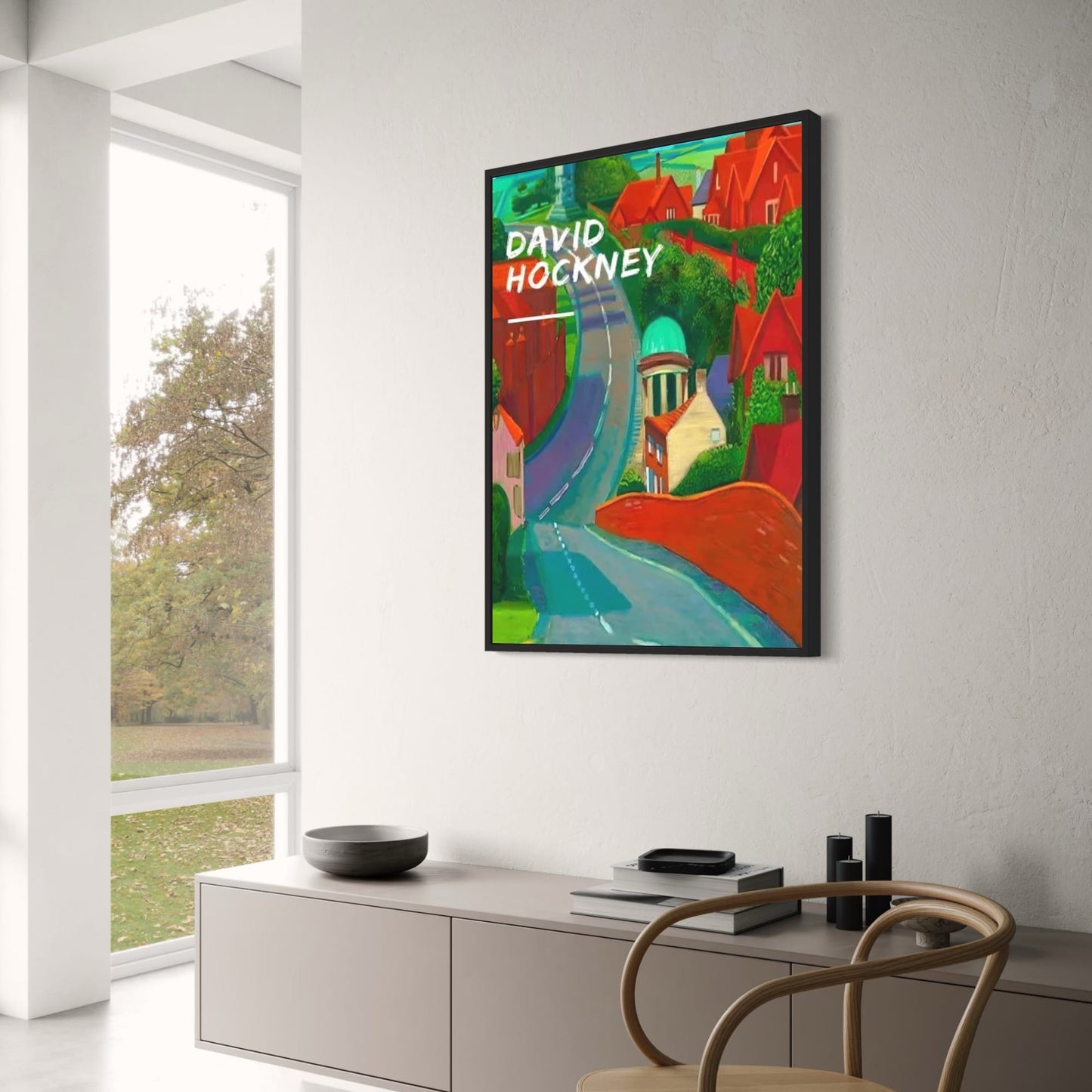 David Hockney | Twisty Road Art Print | Premium Quality Poster for Home Decor | Artistic Wall Decoration