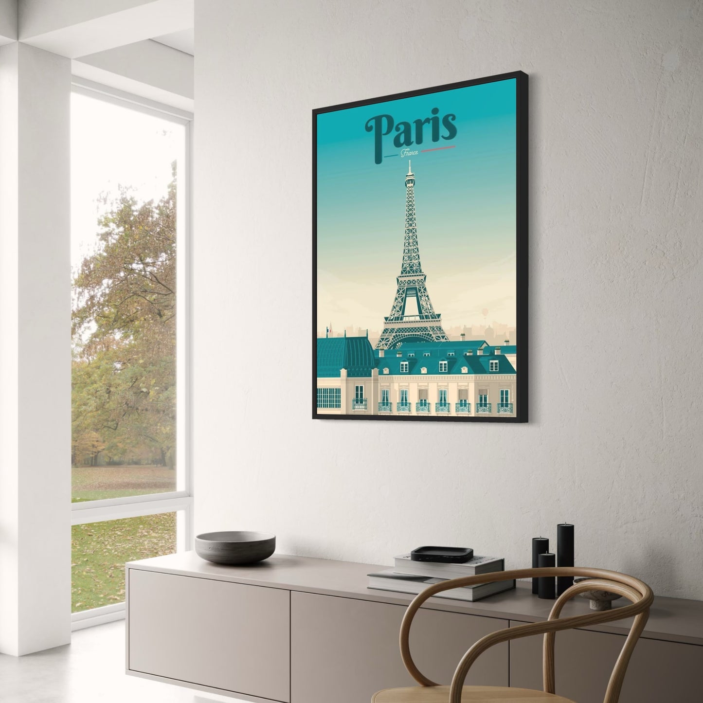 Eiffel Tower Poster | Iconic Paris Landmark | Wall Art Decor | Scenic Views of France | Home Decoration Artwork