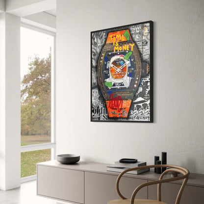 Graffiti Timepiece | Richard Mille Inspired | Modern Urban Decor