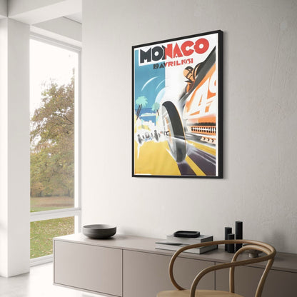 Legendary Motorsports Poster | Vintage 1931 Monaco Grand Prix | Classic Race Car Art Decor
