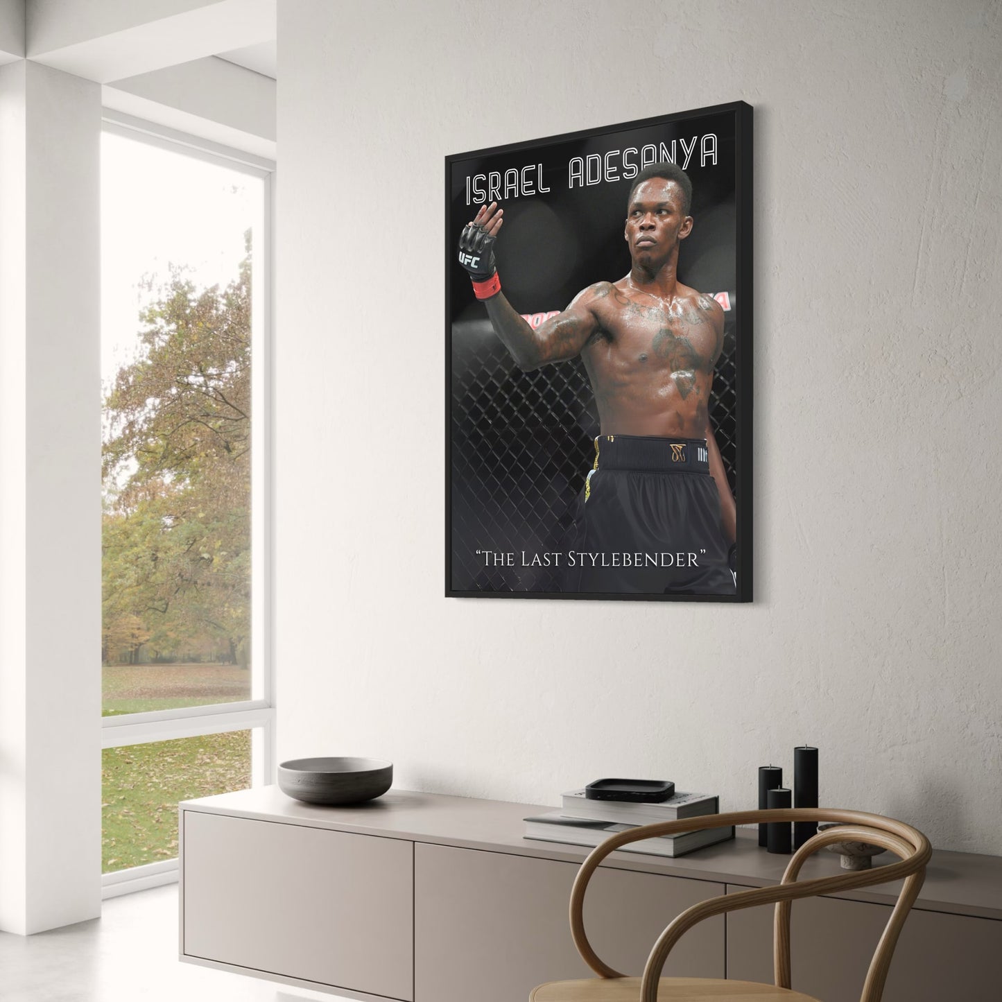Israel Adesanya UFC Poster  'The Last Stylebender' MMA Champion Wall Art