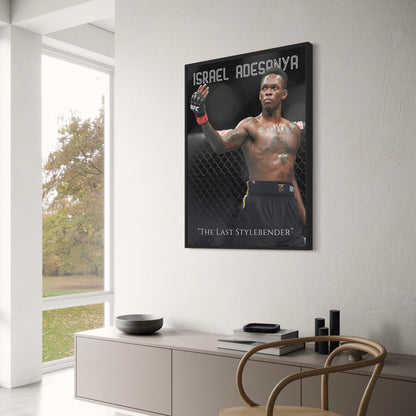 Israel Adesanya UFC Poster  'The Last Stylebender' MMA Champion Wall Art