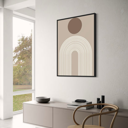 The Spatial Rhythm of Silence | Abstract Poster | Modern Wall Art | Home Decor | Artwork | Visual Display for Living Room or Office Decor