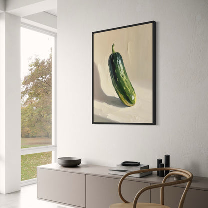 Cucumber Botanical Illustration | Vintage Kitchen Decor