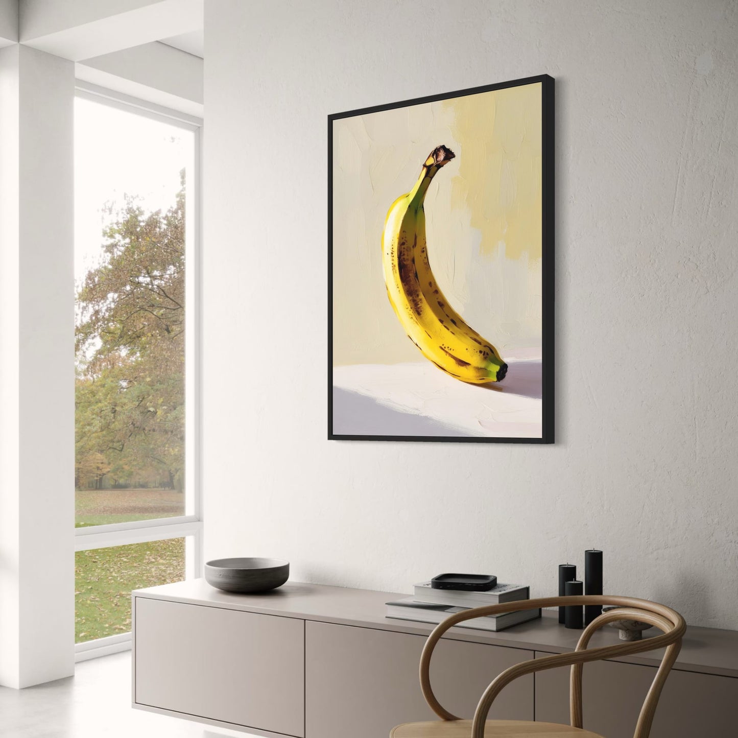 Banana Poster | Fruits Gallery | Home Decor Wall Art | Botanical Print