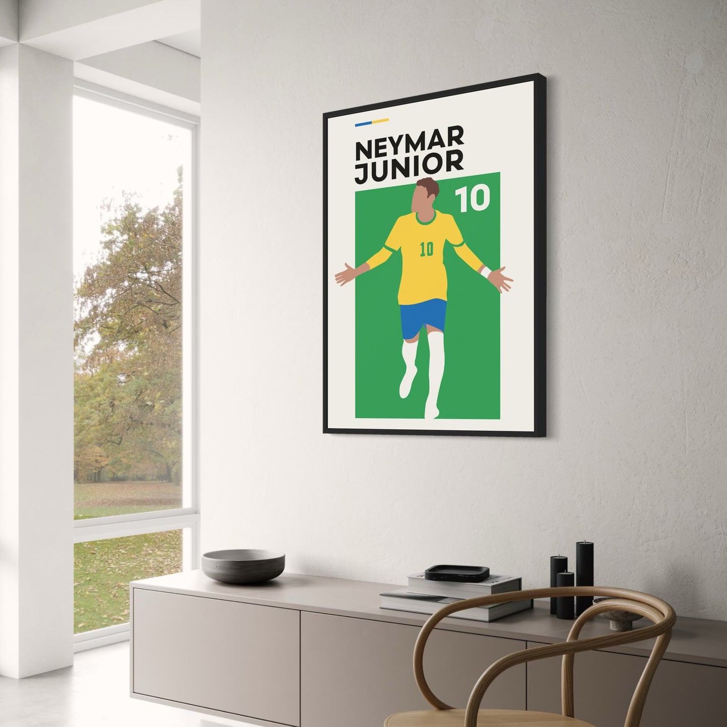 Football Star Neymar Junior Poster | Ideal for Sport Enthusiasts | Home Decor Artwork