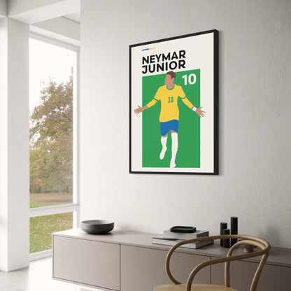 Football Star Neymar Junior Poster | Ideal for Sport Enthusiasts | Home Decor Artwork