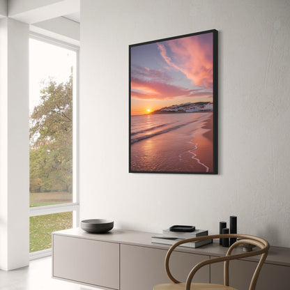 Calming Coastal Scene Poster | Ocean Waves Art | Tranquil Beach Print | Coastal Wall Decor | Seascape Artwork | Serene Shoreline Poster | Coastal Home Decor | Calming Beach Scene Poster