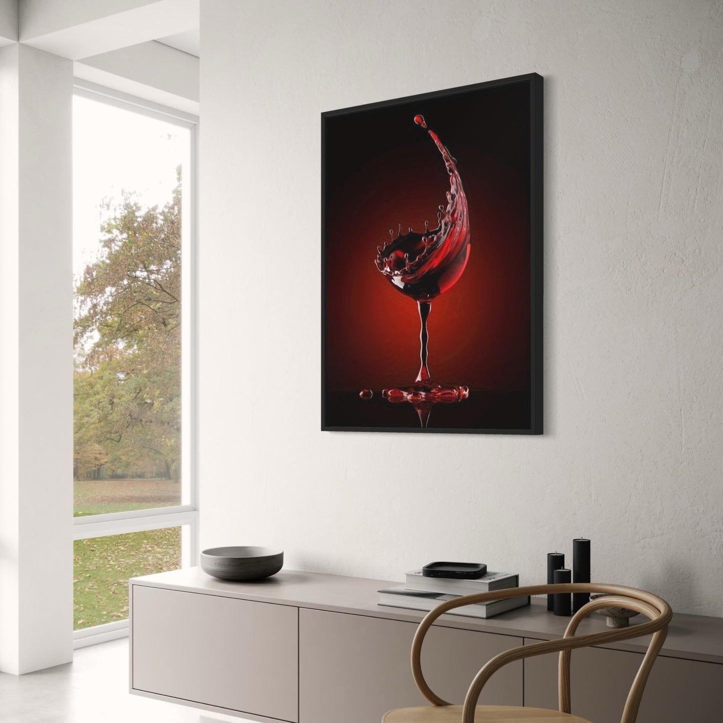 Modern Abstract | Red Wine Splash