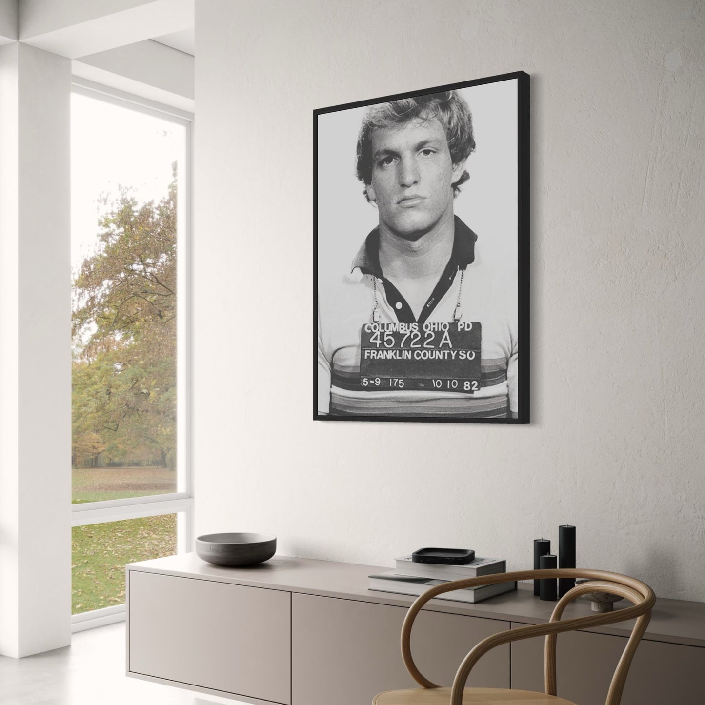 Woody Harrelson Mugshot | Celebrity Art Print