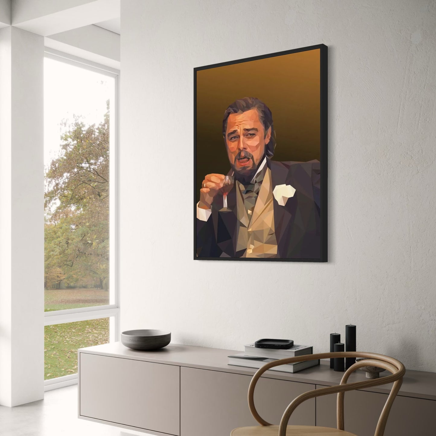 The Wolf of Wall Street Poster | Leonardo DiCaprio Canvas Print | Home Decor | Classic Movie Wall Art | Living Room Decor