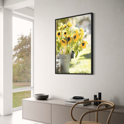 Sunflower Farmhouse | Rustic Windmill Scene