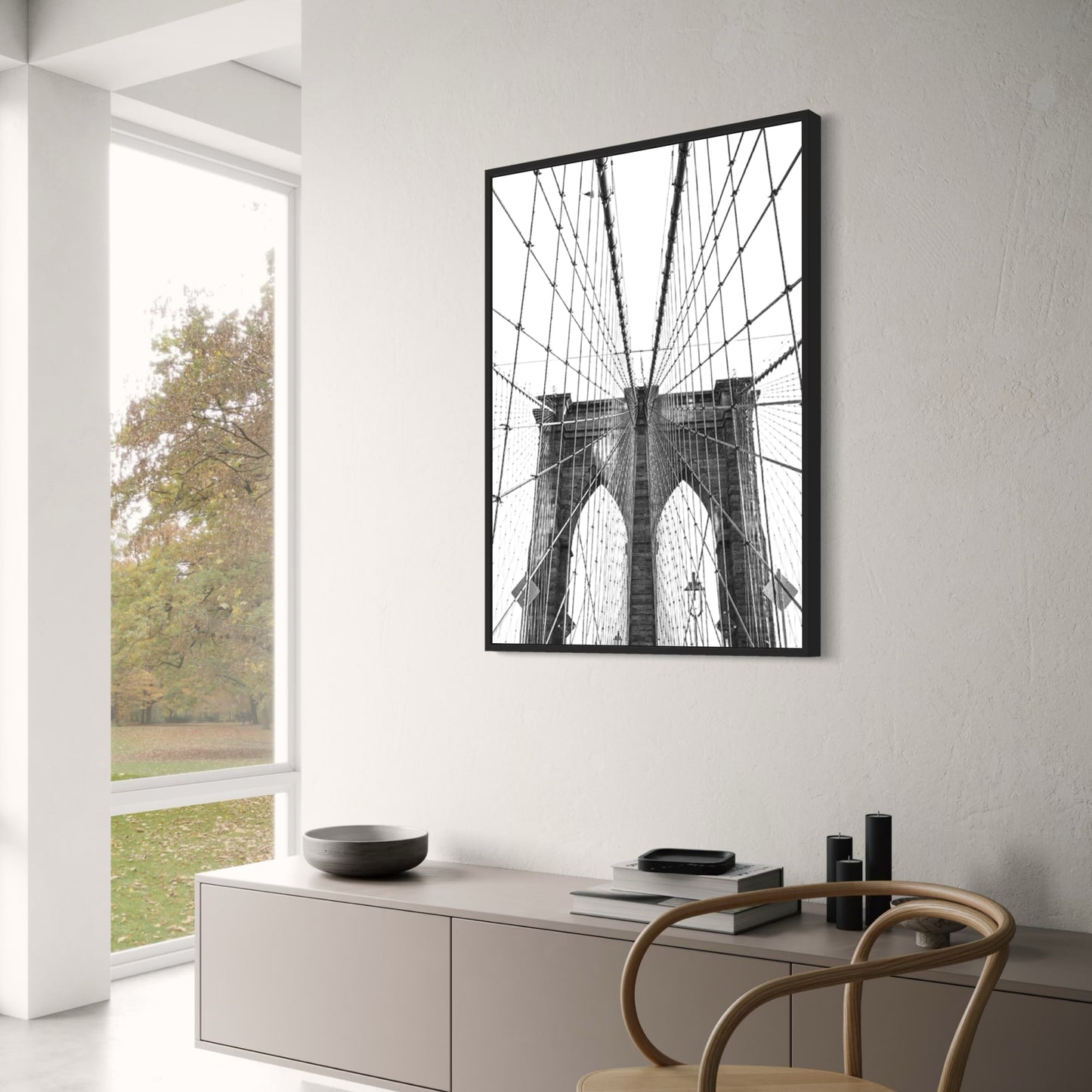 Brooklyn Bridge Symmetry | Iconic NYC Suspension Bridge