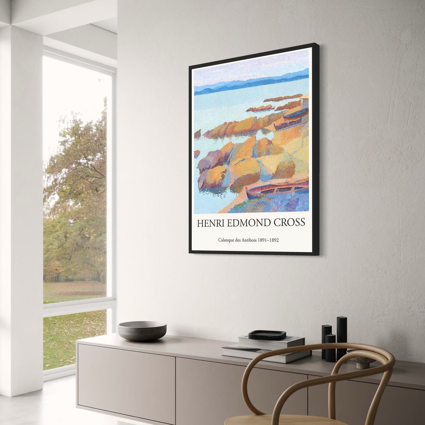 Henri Edmond Cross | Calanque des Antibois | Art Nouveau Poster | Decorative Wall Art | Fine Art Reproduction | Coastal Landscape | Home Decor