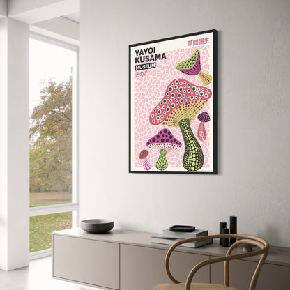 Yayoi Kusama Mushroom | Contemporary Art Print