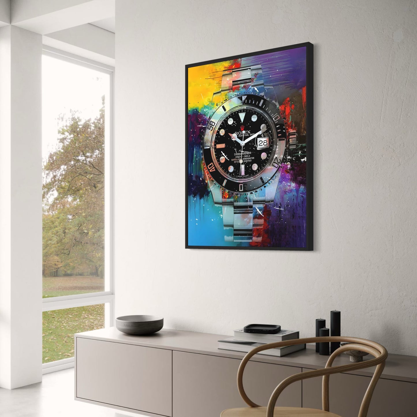 Rolex Submariner | Black Graffiti Art