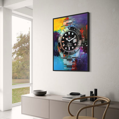 Rolex Submariner | Black Graffiti Art